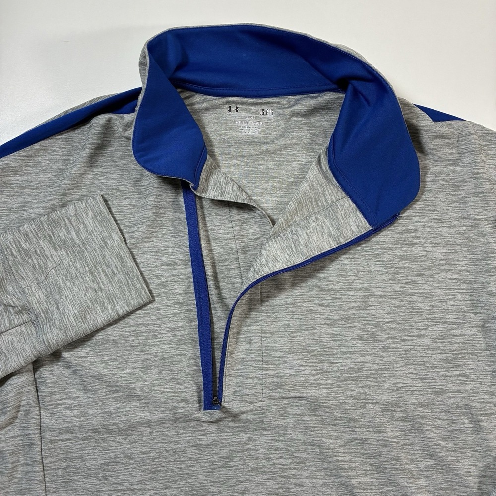 Under Armour Women's Hotshot 1/2‎ Zip Pullover Large Gray Athleisure Gym